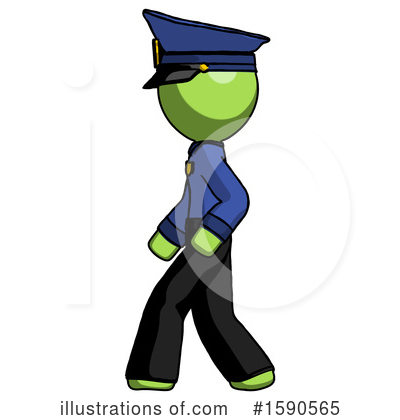 Royalty-Free (RF) Green Design Mascot Clipart Illustration by Leo Blanchette - Stock Sample #1590565