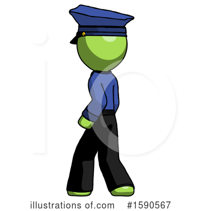 Royalty-Free (RF) Green Design Mascot Clipart Illustration by Leo Blanchette - Stock Sample #1590567