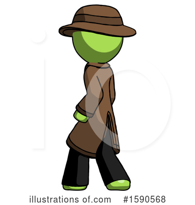Royalty-Free (RF) Green Design Mascot Clipart Illustration by Leo Blanchette - Stock Sample #1590568