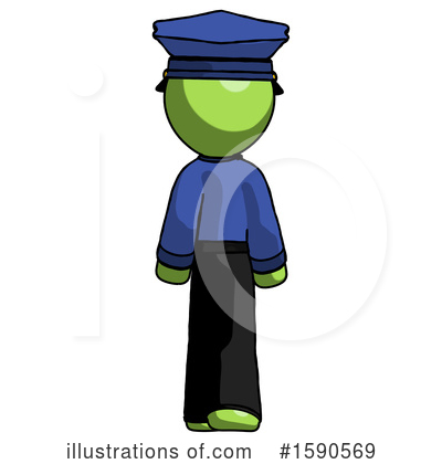 Royalty-Free (RF) Green Design Mascot Clipart Illustration by Leo Blanchette - Stock Sample #1590569