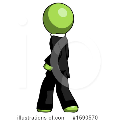 Royalty-Free (RF) Green Design Mascot Clipart Illustration by Leo Blanchette - Stock Sample #1590570