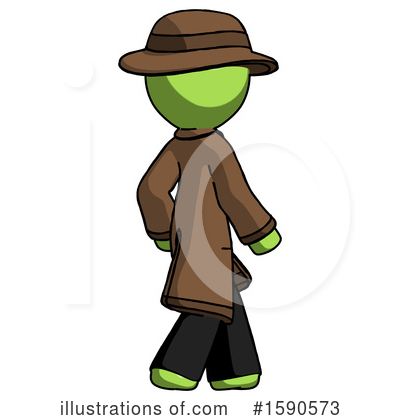 Royalty-Free (RF) Green Design Mascot Clipart Illustration by Leo Blanchette - Stock Sample #1590573