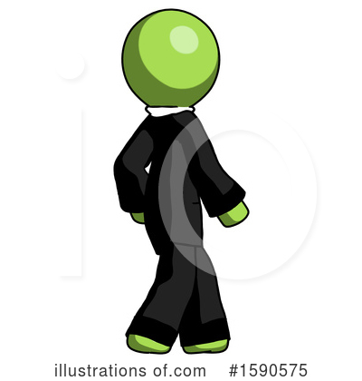 Royalty-Free (RF) Green Design Mascot Clipart Illustration by Leo Blanchette - Stock Sample #1590575