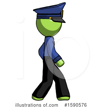 Royalty-Free (RF) Green Design Mascot Clipart Illustration by Leo Blanchette - Stock Sample #1590576