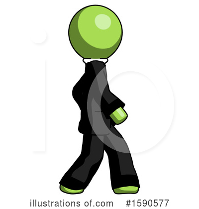 Royalty-Free (RF) Green Design Mascot Clipart Illustration by Leo Blanchette - Stock Sample #1590577