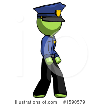 Royalty-Free (RF) Green Design Mascot Clipart Illustration by Leo Blanchette - Stock Sample #1590579