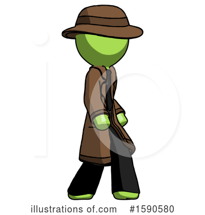 Royalty-Free (RF) Green Design Mascot Clipart Illustration by Leo Blanchette - Stock Sample #1590580