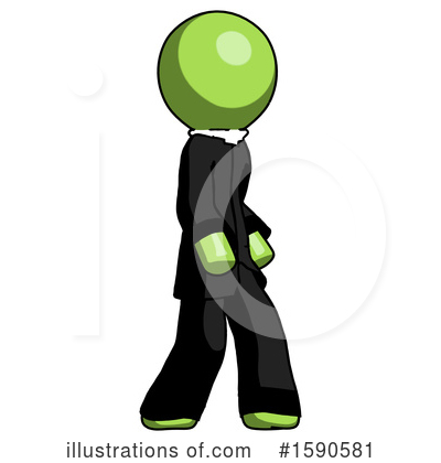 Royalty-Free (RF) Green Design Mascot Clipart Illustration by Leo Blanchette - Stock Sample #1590581