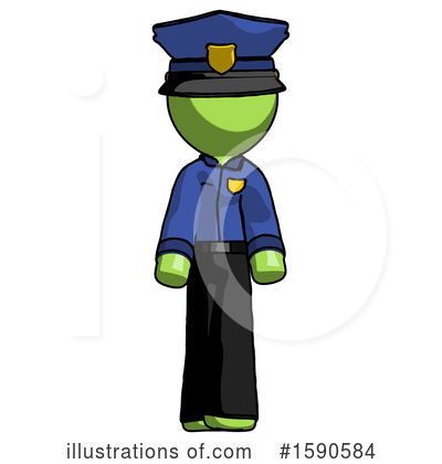 Royalty-Free (RF) Green Design Mascot Clipart Illustration by Leo Blanchette - Stock Sample #1590584