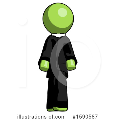 Royalty-Free (RF) Green Design Mascot Clipart Illustration by Leo Blanchette - Stock Sample #1590587