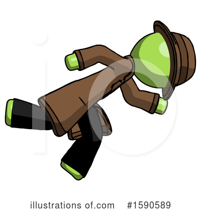Royalty-Free (RF) Green Design Mascot Clipart Illustration by Leo Blanchette - Stock Sample #1590589