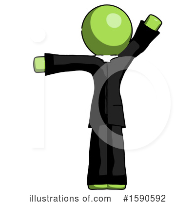 Royalty-Free (RF) Green Design Mascot Clipart Illustration by Leo Blanchette - Stock Sample #1590592