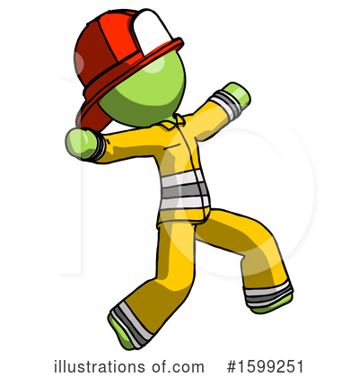 Royalty-Free (RF) Green Design Mascot Clipart Illustration by Leo Blanchette - Stock Sample #1599251