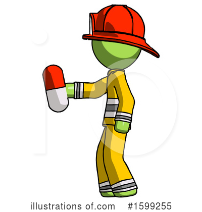Royalty-Free (RF) Green Design Mascot Clipart Illustration by Leo Blanchette - Stock Sample #1599255