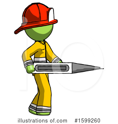 Royalty-Free (RF) Green Design Mascot Clipart Illustration by Leo Blanchette - Stock Sample #1599260