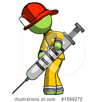 Royalty-Free (RF) Green Design Mascot Clipart Illustration by Leo Blanchette - Stock Sample #1599272