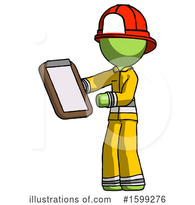 Royalty-Free (RF) Green Design Mascot Clipart Illustration by Leo Blanchette - Stock Sample #1599276
