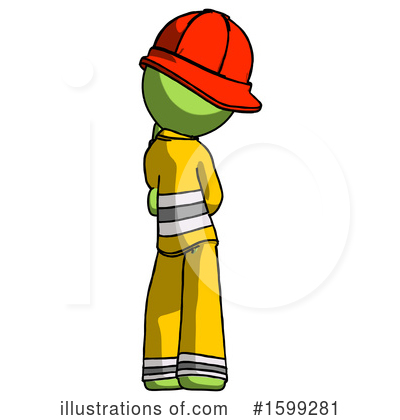 Royalty-Free (RF) Green Design Mascot Clipart Illustration by Leo Blanchette - Stock Sample #1599281