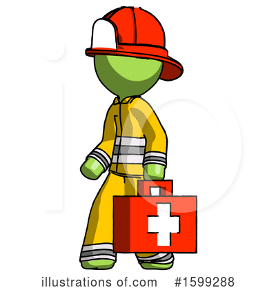 Royalty-Free (RF) Green Design Mascot Clipart Illustration by Leo Blanchette - Stock Sample #1599288