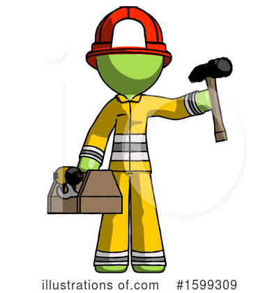 Royalty-Free (RF) Green Design Mascot Clipart Illustration by Leo Blanchette - Stock Sample #1599309