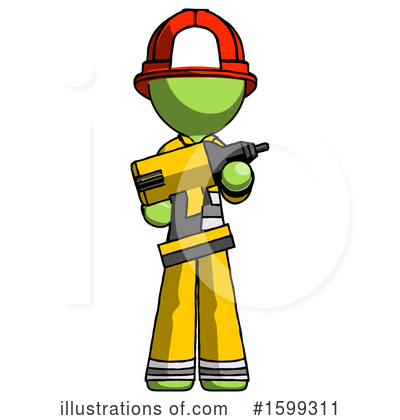 Royalty-Free (RF) Green Design Mascot Clipart Illustration by Leo Blanchette - Stock Sample #1599311