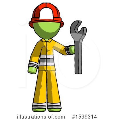 Royalty-Free (RF) Green Design Mascot Clipart Illustration by Leo Blanchette - Stock Sample #1599314