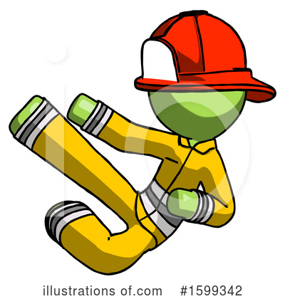 Royalty-Free (RF) Green Design Mascot Clipart Illustration by Leo Blanchette - Stock Sample #1599342
