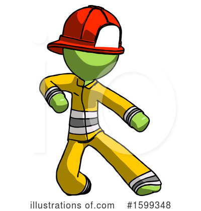 Royalty-Free (RF) Green Design Mascot Clipart Illustration by Leo Blanchette - Stock Sample #1599348