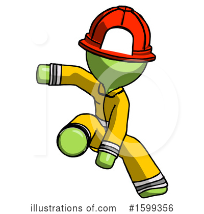 Royalty-Free (RF) Green Design Mascot Clipart Illustration by Leo Blanchette - Stock Sample #1599356