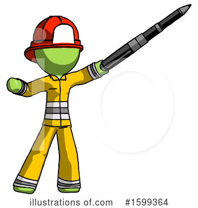 Royalty-Free (RF) Green Design Mascot Clipart Illustration by Leo Blanchette - Stock Sample #1599364