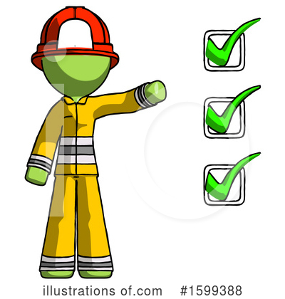 Royalty-Free (RF) Green Design Mascot Clipart Illustration by Leo Blanchette - Stock Sample #1599388