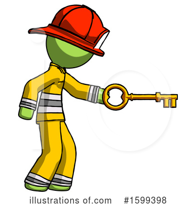 Royalty-Free (RF) Green Design Mascot Clipart Illustration by Leo Blanchette - Stock Sample #1599398