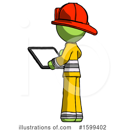 Royalty-Free (RF) Green Design Mascot Clipart Illustration by Leo Blanchette - Stock Sample #1599402