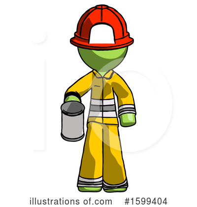 Royalty-Free (RF) Green Design Mascot Clipart Illustration by Leo Blanchette - Stock Sample #1599404