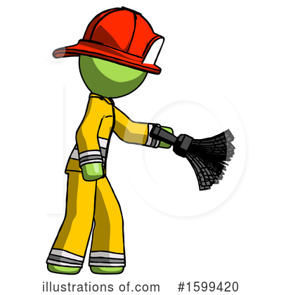Royalty-Free (RF) Green Design Mascot Clipart Illustration by Leo Blanchette - Stock Sample #1599420