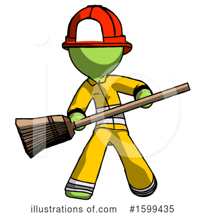 Royalty-Free (RF) Green Design Mascot Clipart Illustration by Leo Blanchette - Stock Sample #1599435