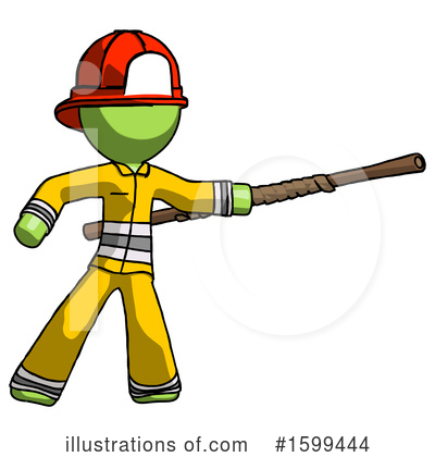 Royalty-Free (RF) Green Design Mascot Clipart Illustration by Leo Blanchette - Stock Sample #1599444