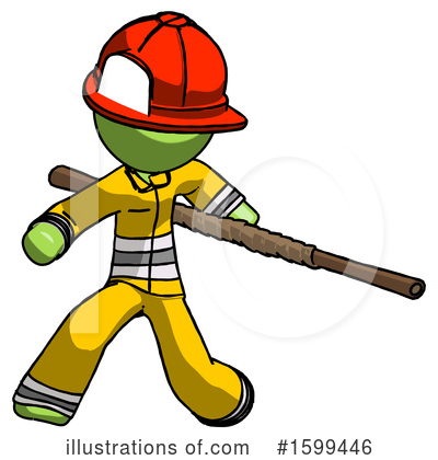 Royalty-Free (RF) Green Design Mascot Clipart Illustration by Leo Blanchette - Stock Sample #1599446