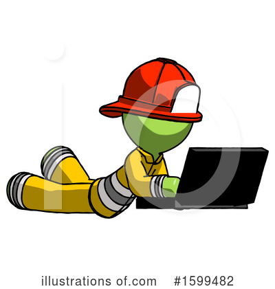 Royalty-Free (RF) Green Design Mascot Clipart Illustration by Leo Blanchette - Stock Sample #1599482