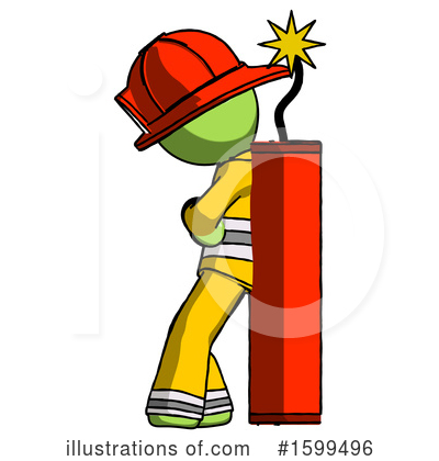 Royalty-Free (RF) Green Design Mascot Clipart Illustration by Leo Blanchette - Stock Sample #1599496