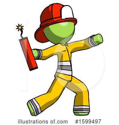 Royalty-Free (RF) Green Design Mascot Clipart Illustration by Leo Blanchette - Stock Sample #1599497
