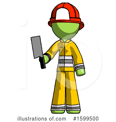 Royalty-Free (RF) Green Design Mascot Clipart Illustration by Leo Blanchette - Stock Sample #1599500