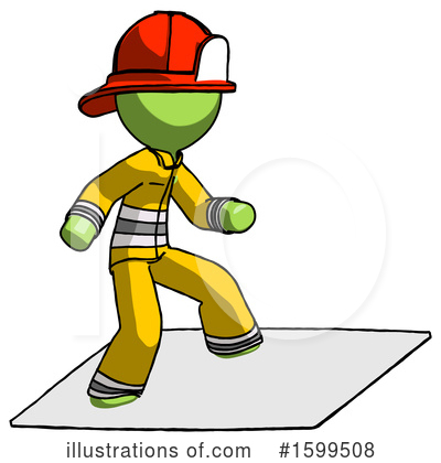 Royalty-Free (RF) Green Design Mascot Clipart Illustration by Leo Blanchette - Stock Sample #1599508