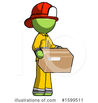 Royalty-Free (RF) Green Design Mascot Clipart Illustration by Leo Blanchette - Stock Sample #1599511