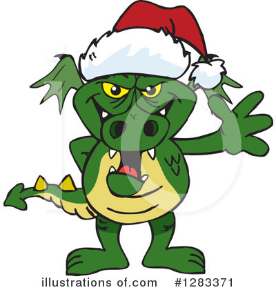 Green Dragon Clipart #1283371 by Dennis Holmes Designs