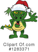 Green Dragon Clipart #1283371 by Dennis Holmes Designs