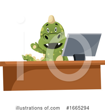 Royalty-Free (RF) Green Dragon Clipart Illustration by Morphart Creations - Stock Sample #1665294