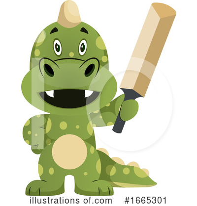 Royalty-Free (RF) Green Dragon Clipart Illustration by Morphart Creations - Stock Sample #1665301