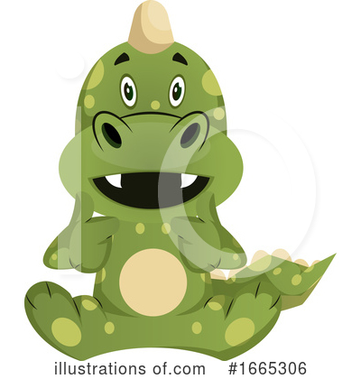Royalty-Free (RF) Green Dragon Clipart Illustration by Morphart Creations - Stock Sample #1665306
