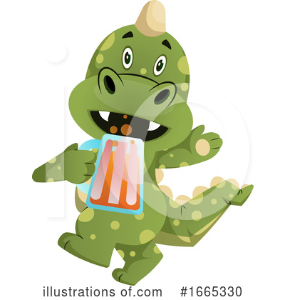 Royalty-Free (RF) Green Dragon Clipart Illustration by Morphart Creations - Stock Sample #1665330